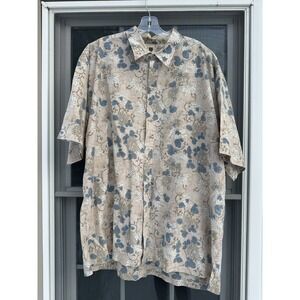 Tori Richard Honolulu Vintage Rare Men's Multi Color S/S Button Down Shirt XXL